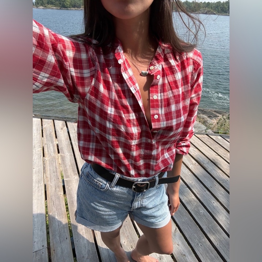 DÔEN Holde Top In Alsace Plaid | Size S | Like New - Picture 13 of 16